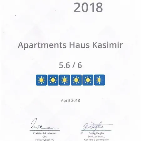 Haus Kasimir Bed & Breakfast *