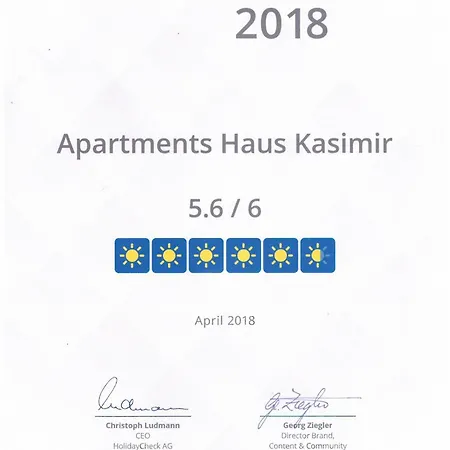 Haus Kasimir Bed & Breakfast 3*